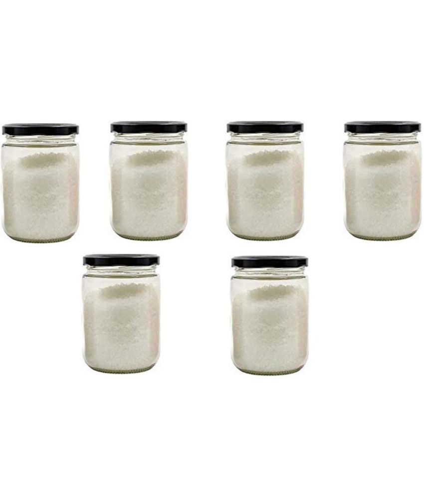     			Somil Glass Container Jar Glass Transparent Utility Container ( Set of 6 )