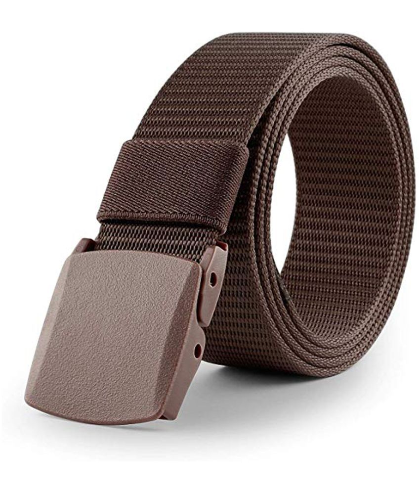     			Edifier - Brown Canvas Men's Casual Belt ( Pack of 1 )