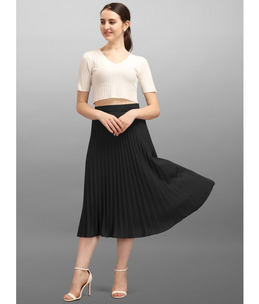     			Femvy Multi Color Crepe Women's Flared Skirt ( Pack of 1 )