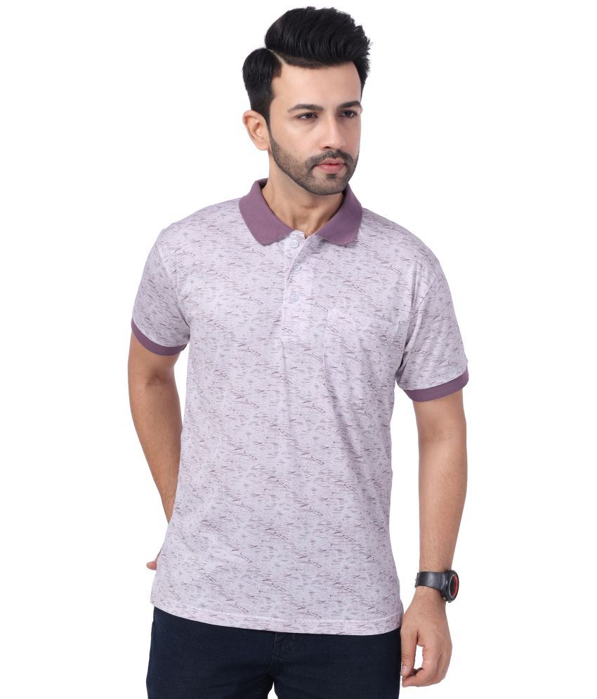     			NEO GAREMENTS Cotton Blend Regular Fit Printed Half Sleeves Men's Polo T Shirt - White ( Pack of 1 )