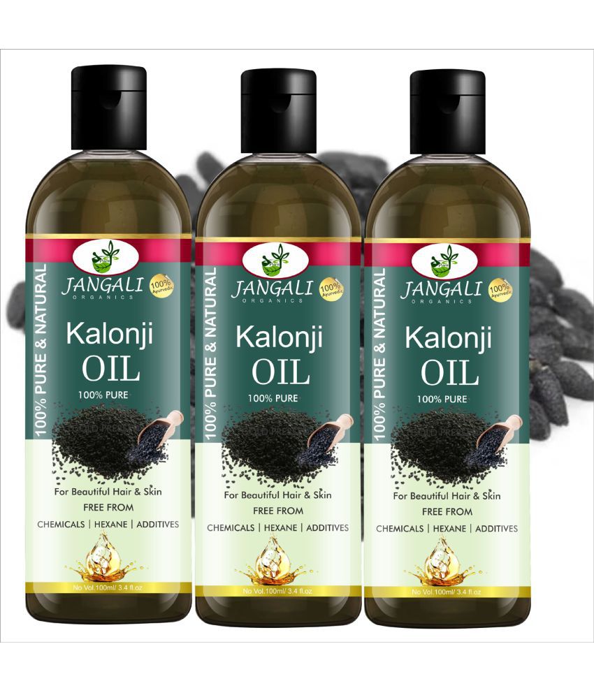    			Pure Jangali Organics Anti Hair Fall Kalonji Oil 300 ml ( Pack of 3 )