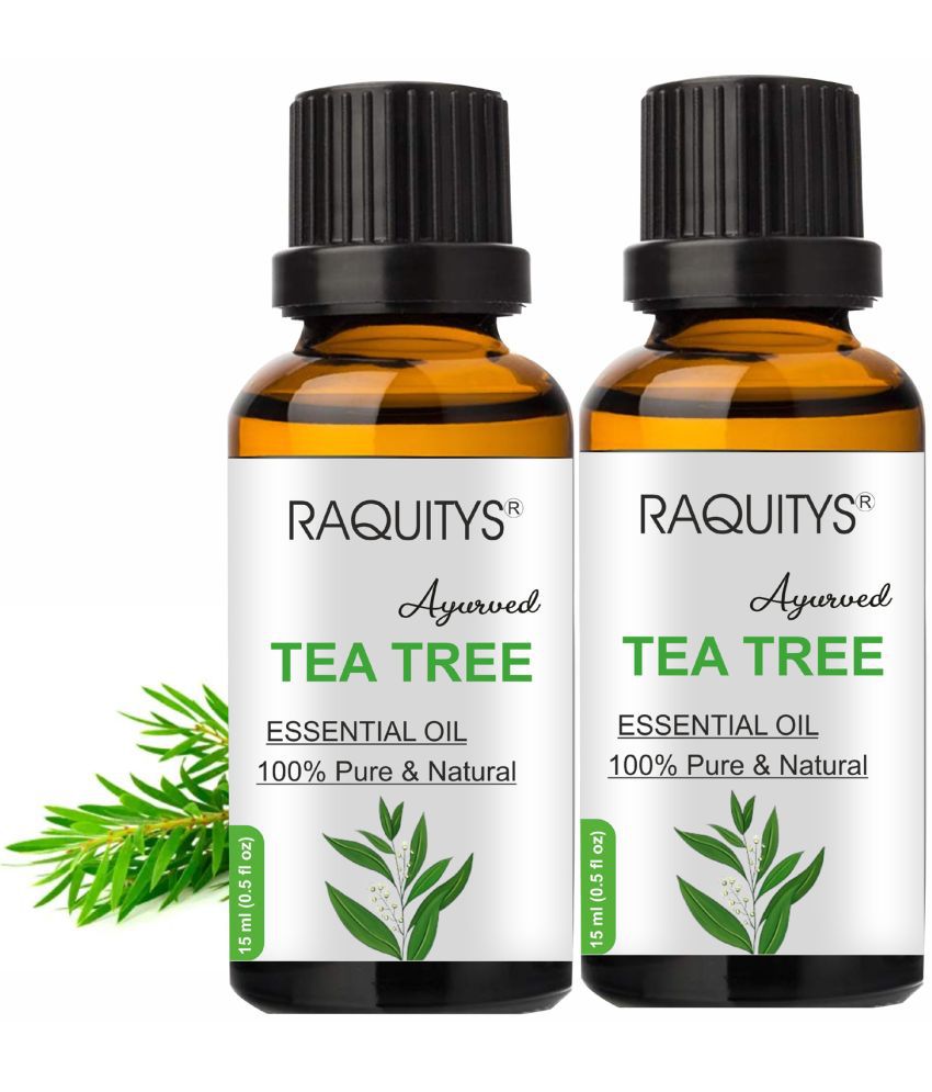     			RAQUITYS Tea Tree Essential Oil 30 mL ( Pack of 2 )