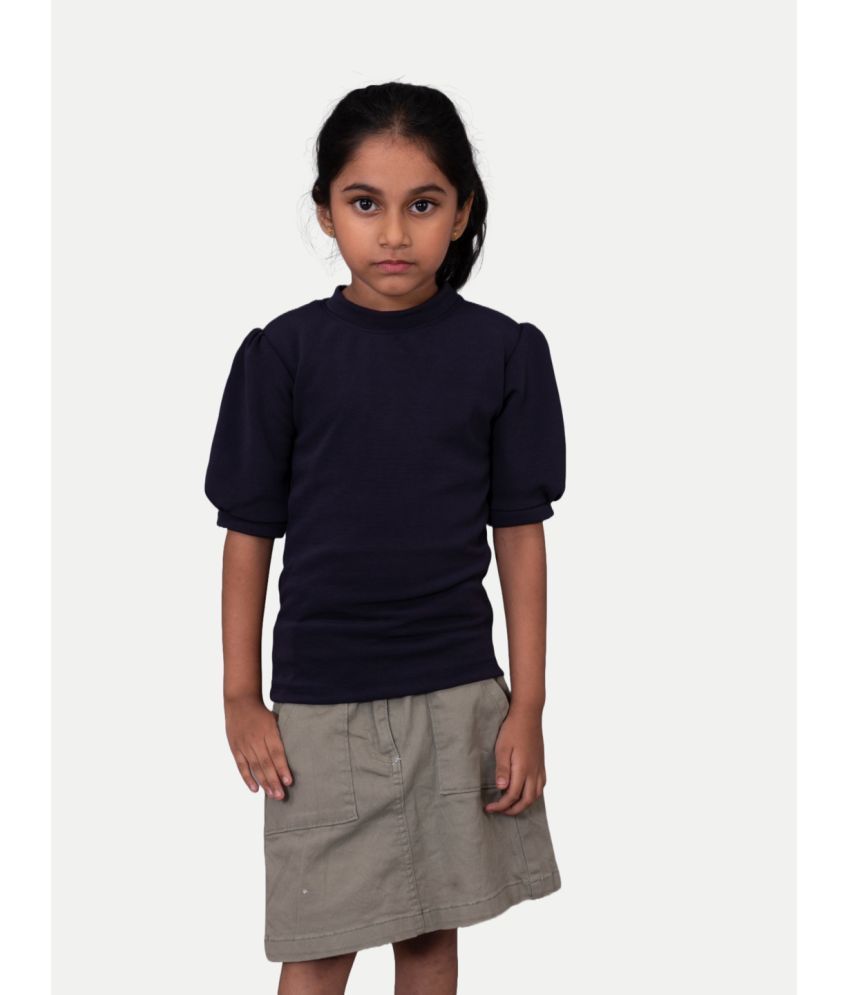     			Radprix Navy Blue Polyester Girls Top ( Pack of 1 )