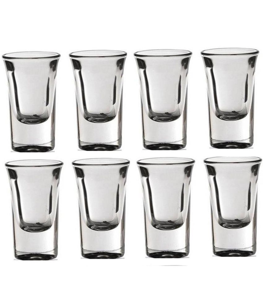     			Somil Drinking Glass Glass Glasses Set 30 ml ( Pack of 8 )
