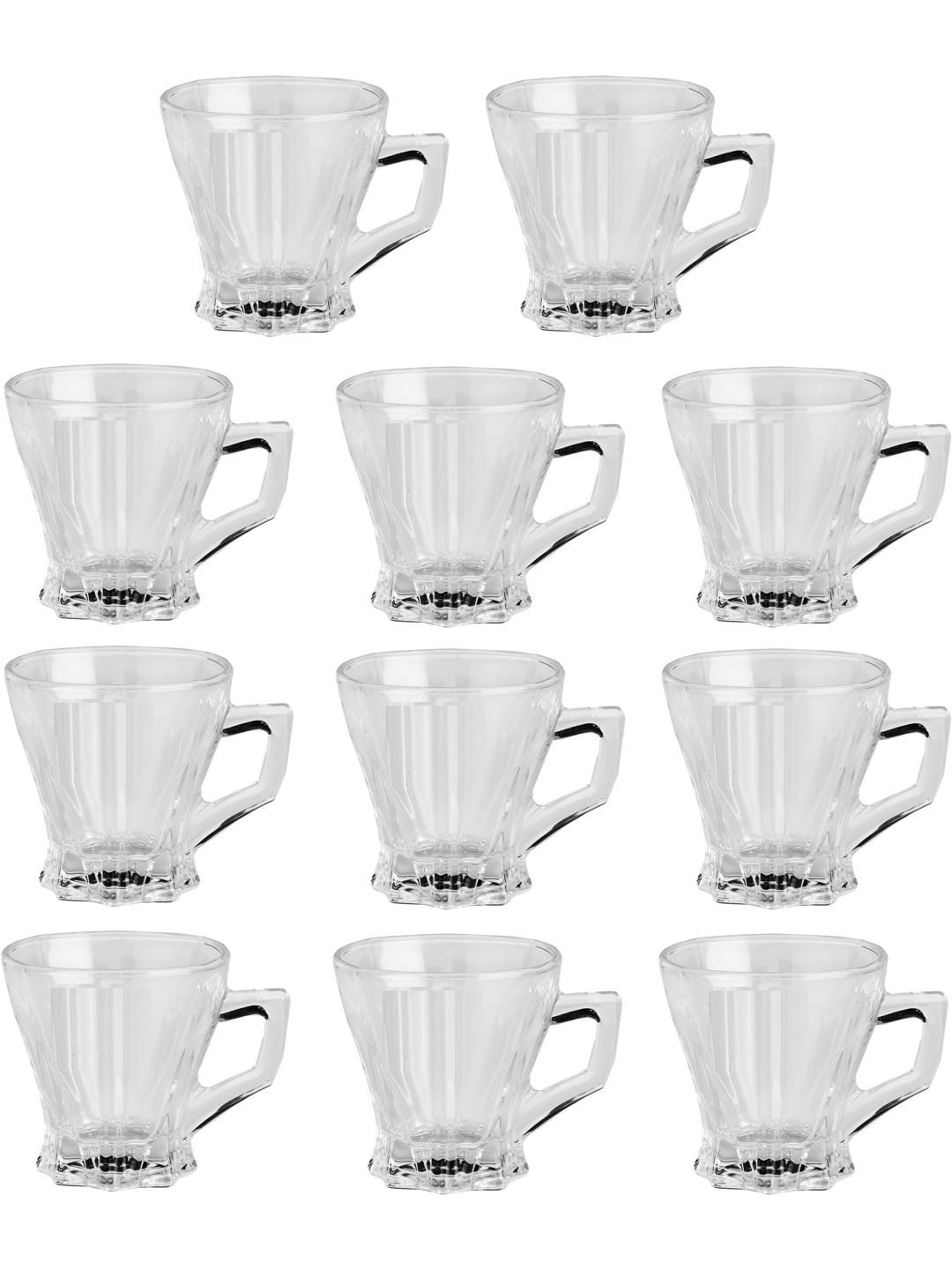     			Somil Glass Coffee & Tea Cup Solid Glass Tea Set 120 ml ( Pack of 10 )