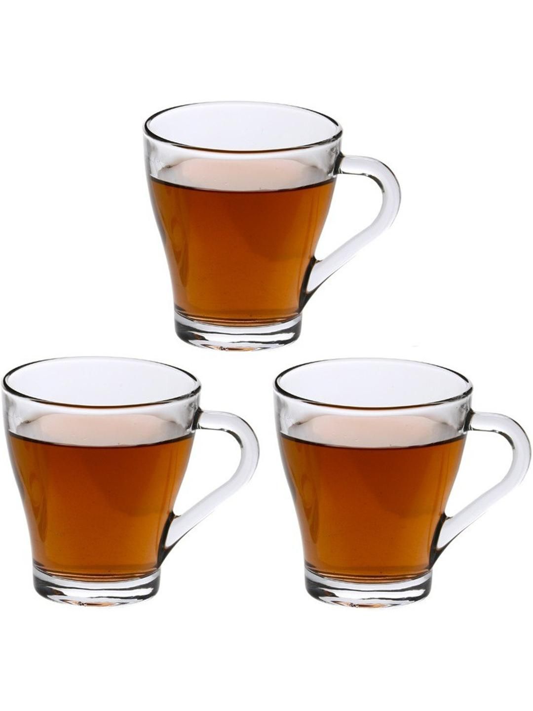     			Somil Glass Coffee & Tea Cup Solid Glass Tea Set 240 ml ( Pack of 3 )