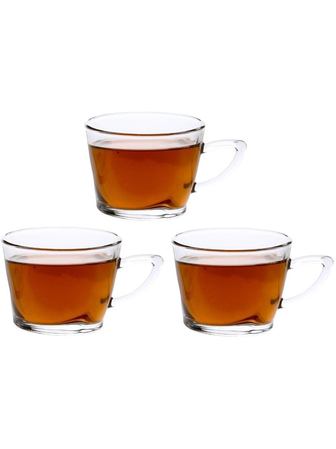     			Somil Glass Coffee & Tea Cup Solid Glass Tea Set 170 ml ( Pack of 3 )