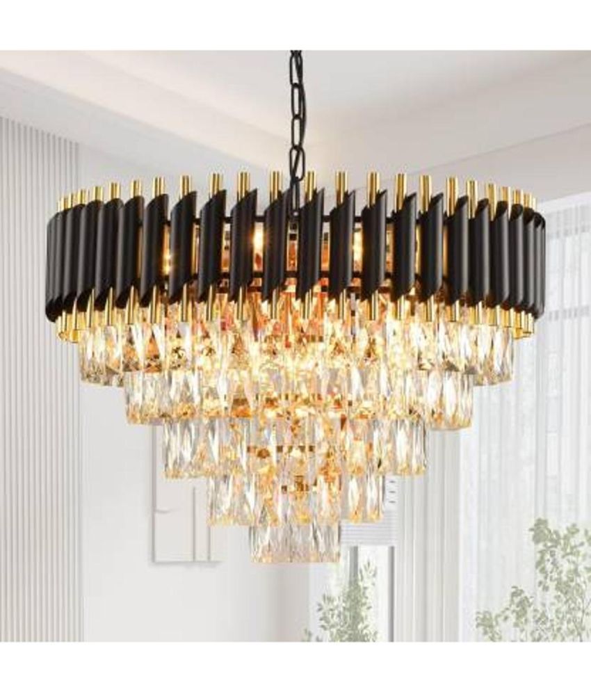     			Somil Metal Hanging Chandeliers Pendant Black - Pack of 1