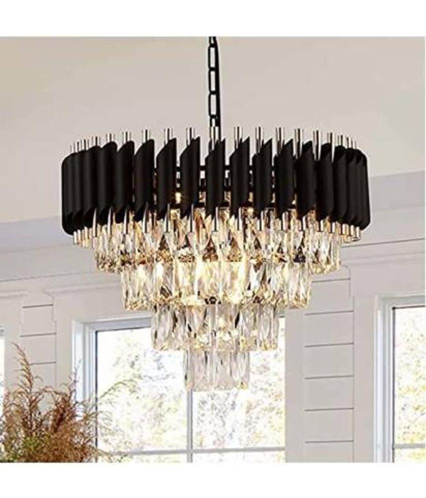     			Somil Metal Hanging Chandeliers Pendant Black - Pack of 1