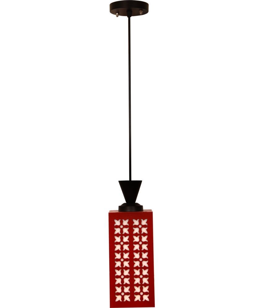     			Somil Wood Hanging Light Pendant Black - Pack of 1