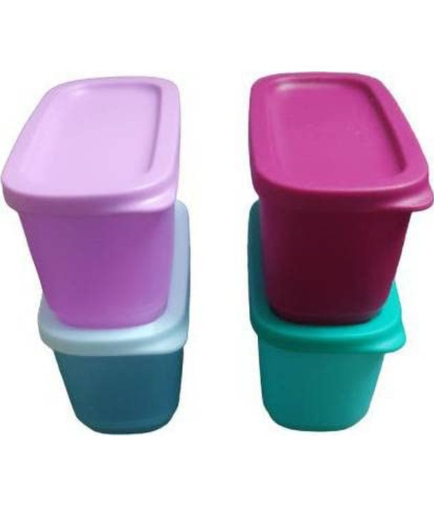     			Tupperware India Pvt Ltd Plastic Multicolor Food Container ( Set of 4 )