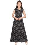 Aarika Cotton Gown For Girls ( Pack of 1 , Black )