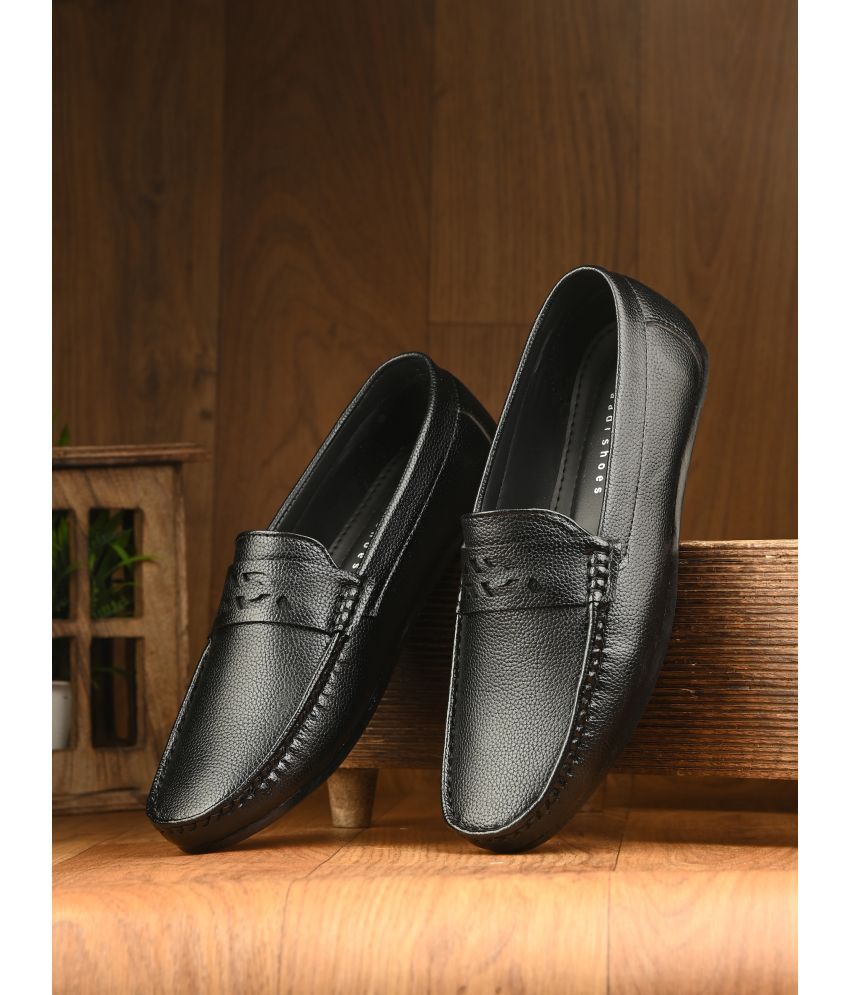     			Aadi Black Men's Slip on