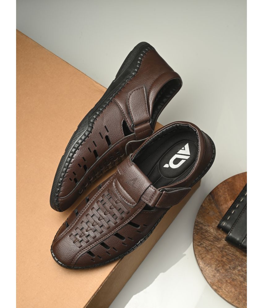     			Aadi - Brown Men's Sandals