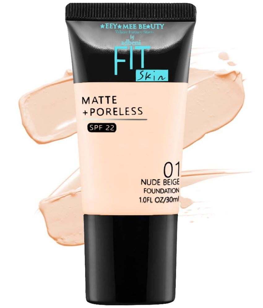     			Adbeni Fit Skin Matte+Poreless Foundation SPF-22 30ml | Nude Beige (01)