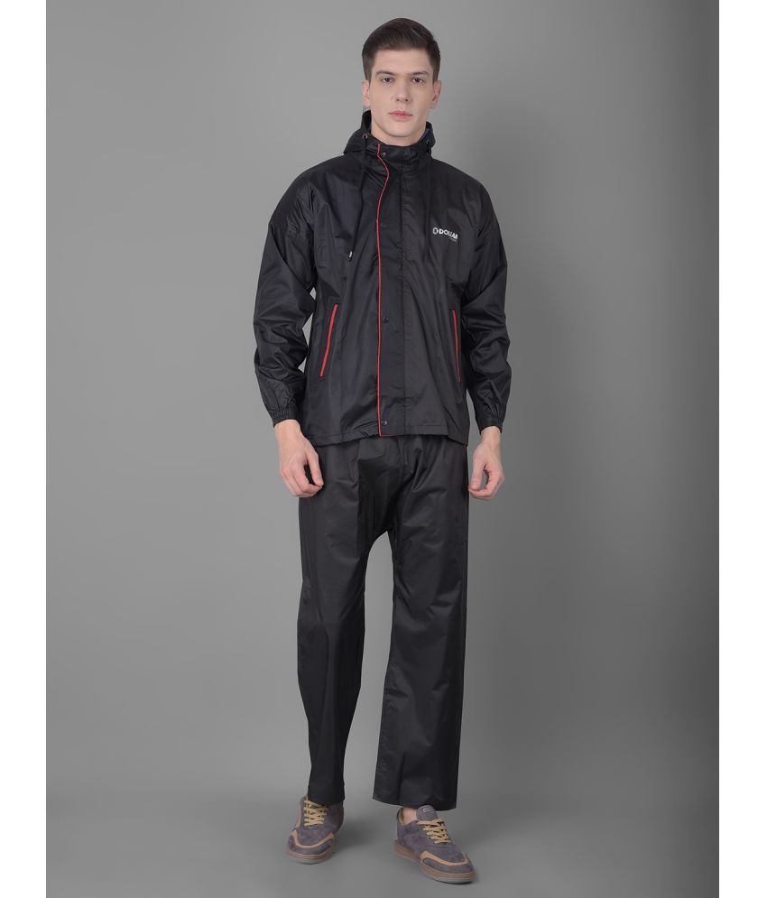     			Dollar Black Polyester Men's Rain Suit ( Pack of 1 )