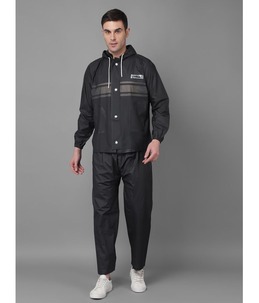     			Dollar Black Polyester Men's Rain Suit ( Pack of 1 )