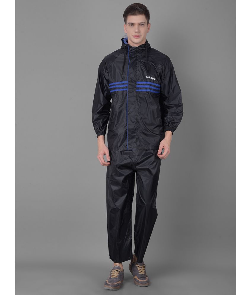     			Dollar Black Polyester Men's Rain Suit ( Pack of 1 )