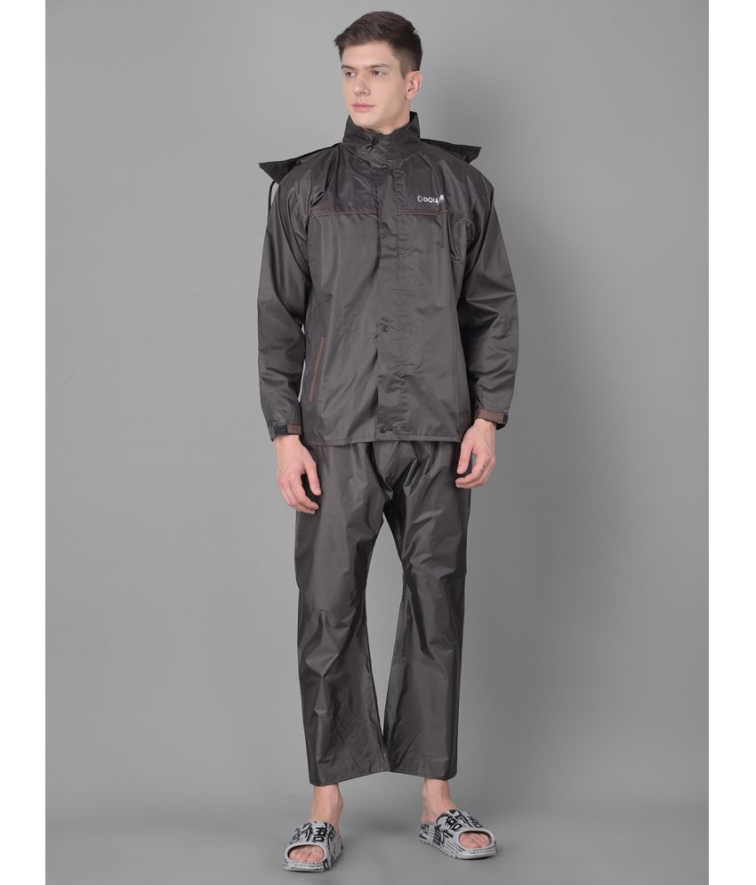     			Dollar Black Polyester Men's Rain Suit ( Pack of 1 )