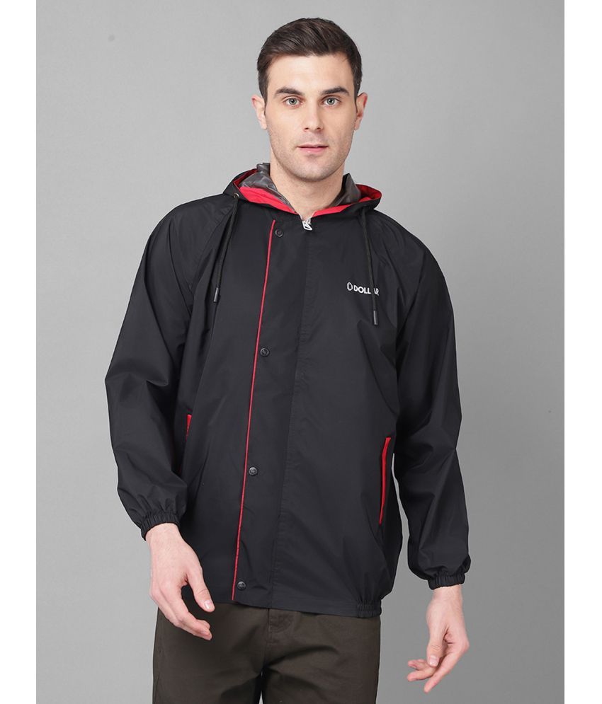     			Dollar Black Polyester Men's Rain Jacket ( Pack of 1 )