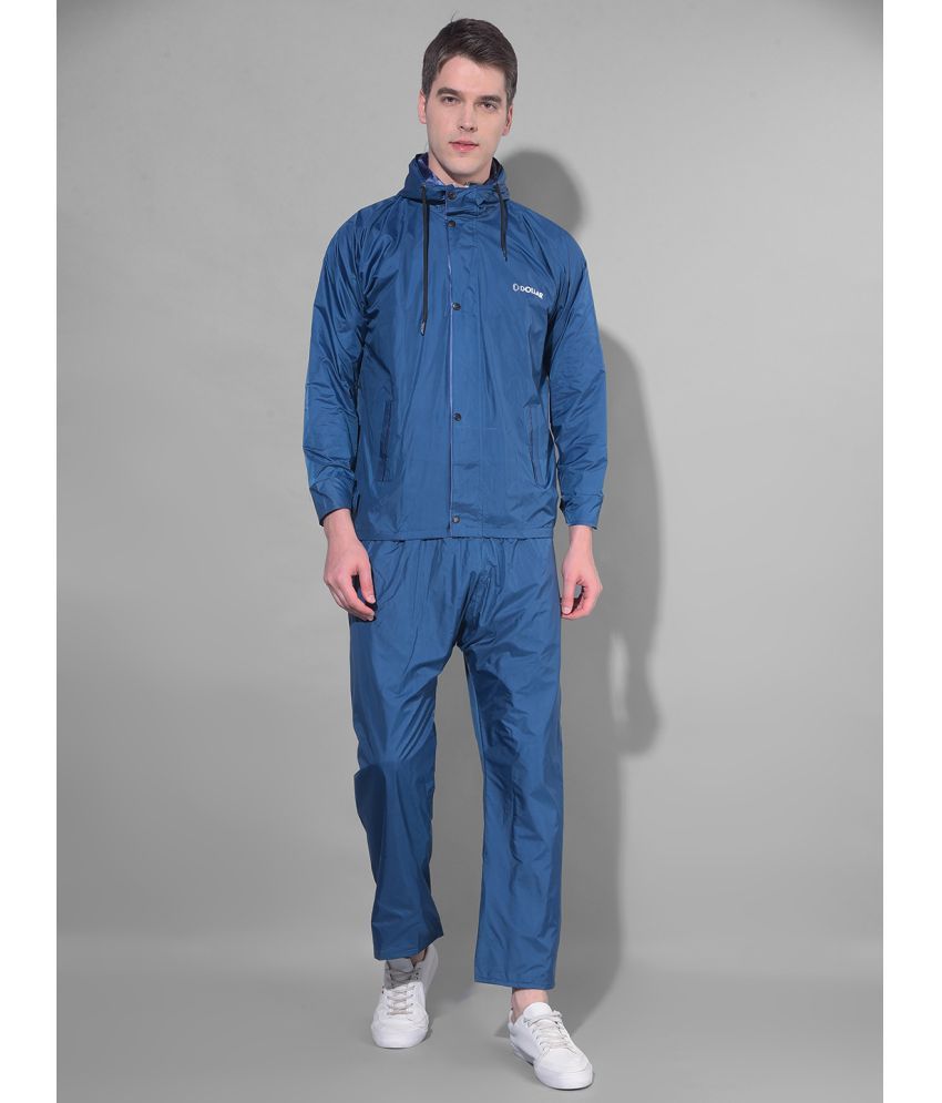     			Dollar Blue Nylon Men's Rain Suit ( Pack of 1 )