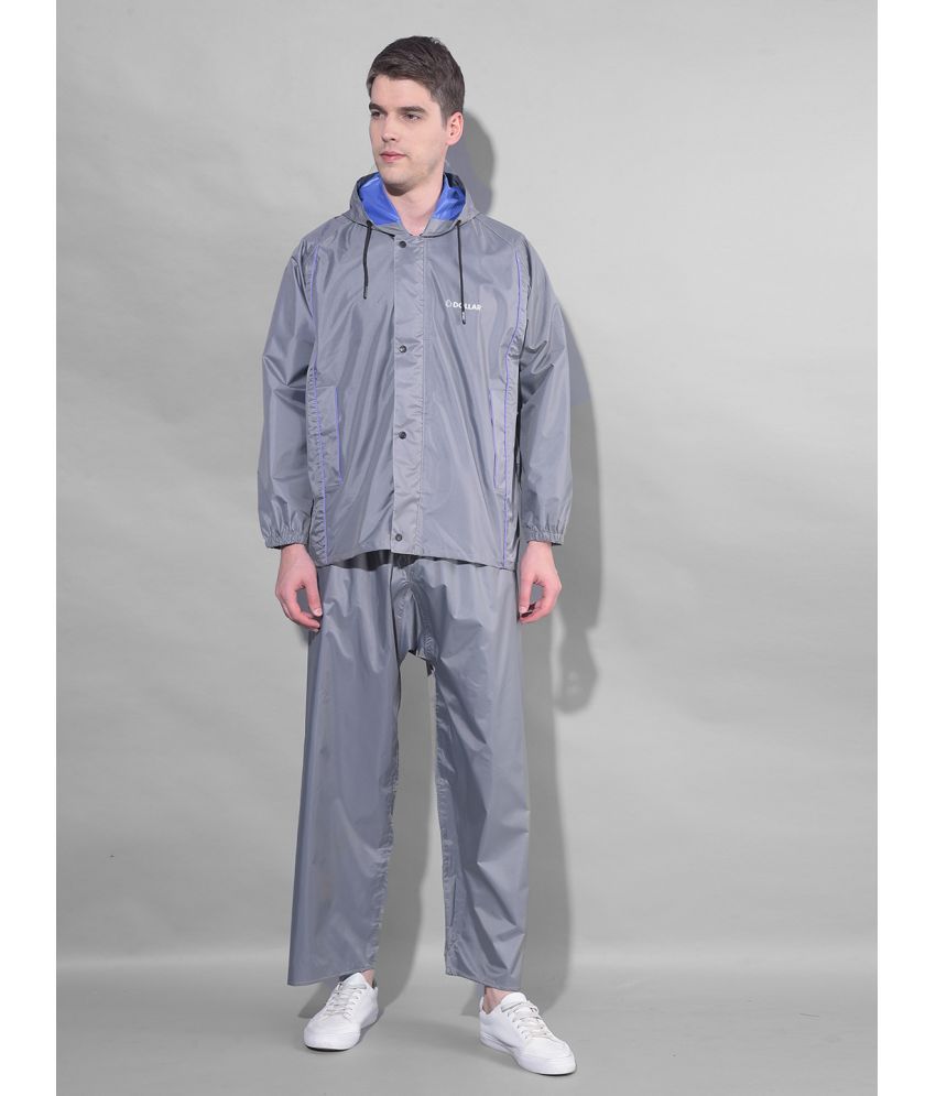     			Dollar Grey Polyester Men's Rain Suit ( Pack of 1 )