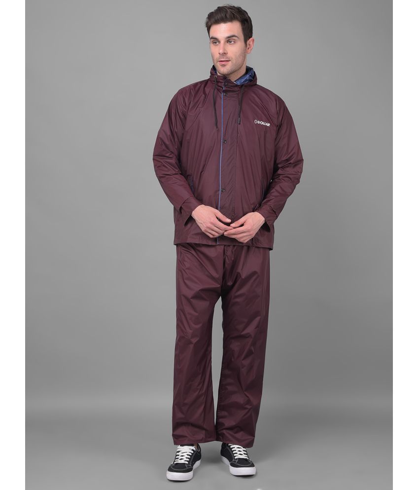     			Dollar Red Nylon Men's Rain Suit ( Pack of 1 )