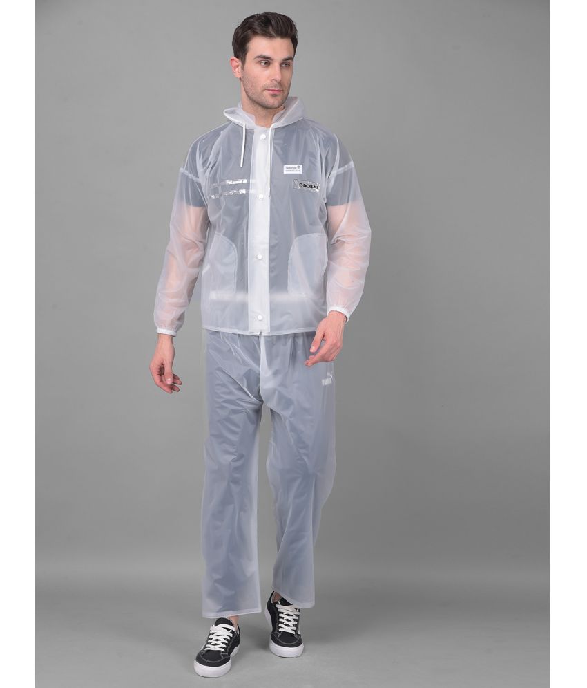     			Dollar White Polyester Men's Rain Suit ( Pack of 1 )