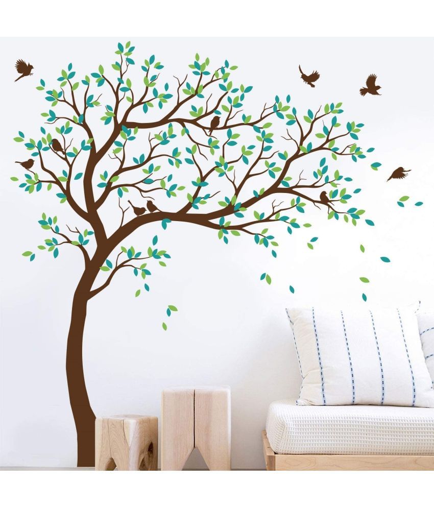     			INKEDIFY Wall Sticker Nature ( 100 x 100 cms )