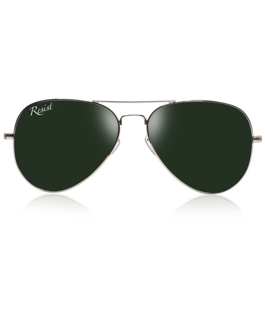     			RESIST EYEWEAR Silver Pilot Sunglasses ( Pack of 1 )