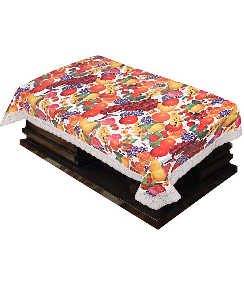     			Revexo Printed PVC 4 Seater Rectangle Table Cover ( 60 x 40 ) cm Pack of 1 Multi