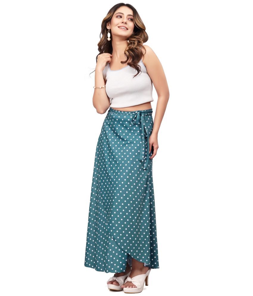     			Vividvibe Multi Color Nylon Women's Wrap Skirt ( Pack of 1 )