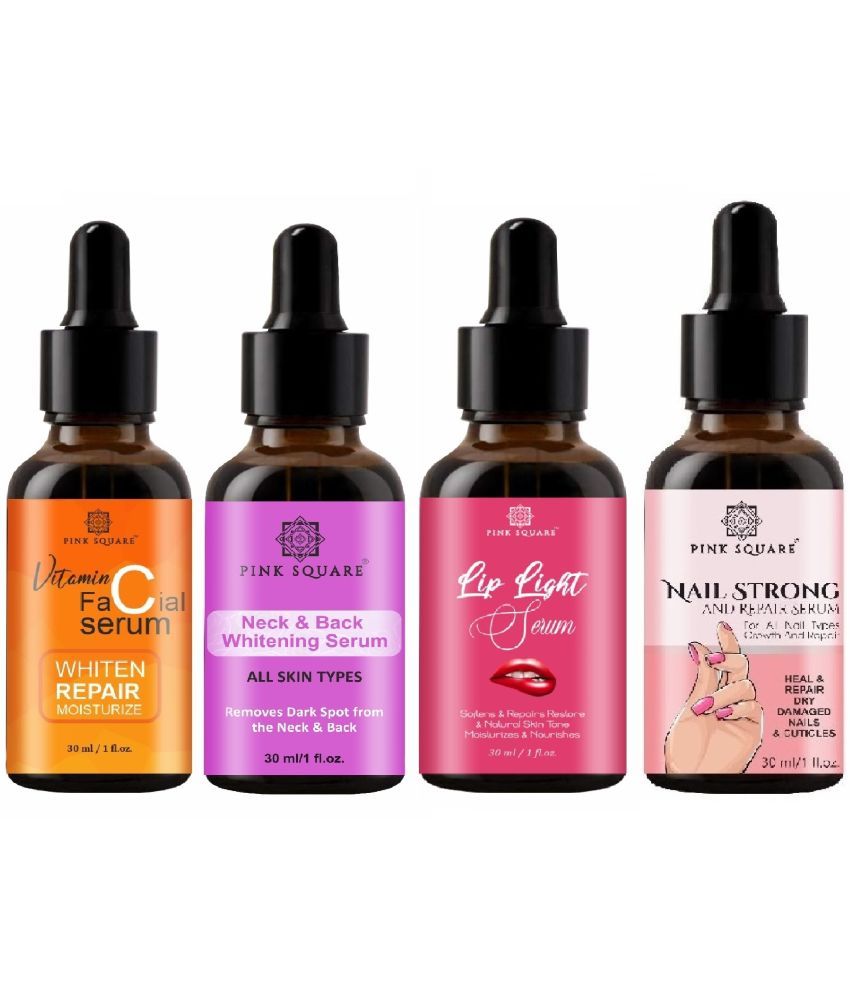     			pink square Face Serum Antioxidants Skin Toning For All Skin Type ( Pack of 4 )