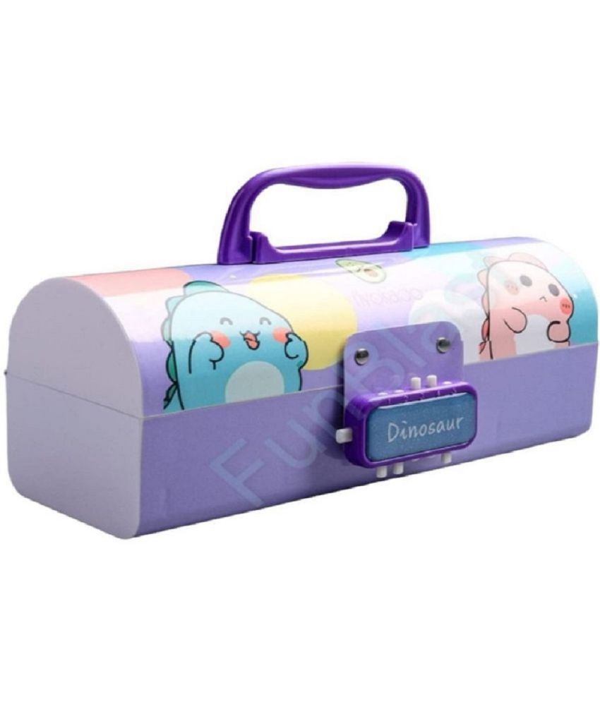     			MILITO Pen & Pencil Box – Suitcase Style Password Lock Pencil Case, Multi-Layer Pencil Box for Kids, Boys, Girls,