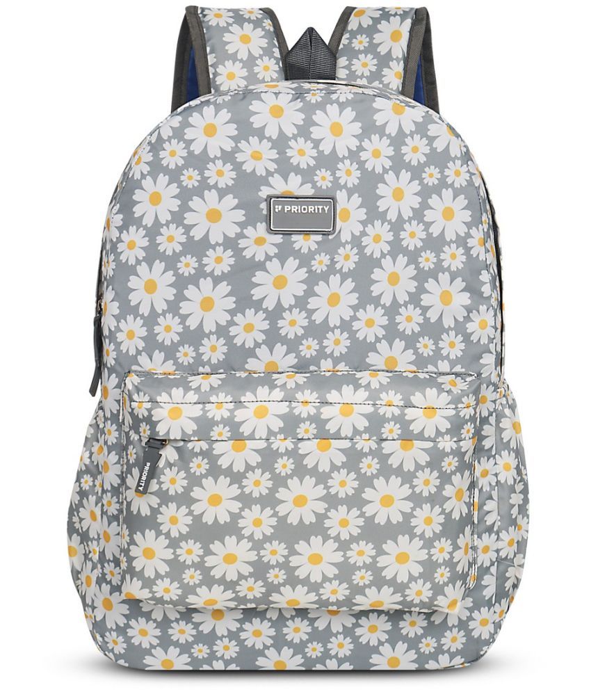     			Priority Grey Polyester Backpack ( 22 Ltrs )