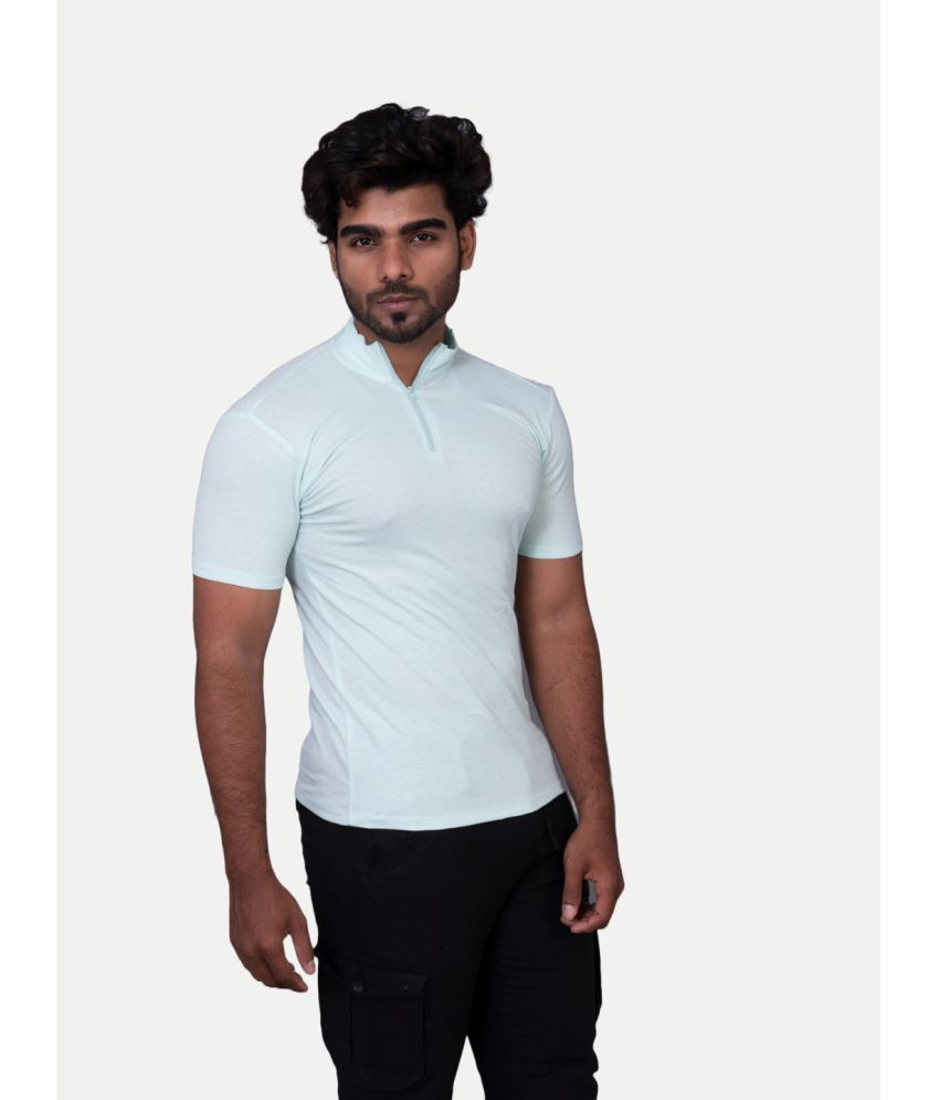     			Radprix Cotton Regular Fit Solid Half Sleeves Men's T-Shirt - Light Green ( Pack of 1 )