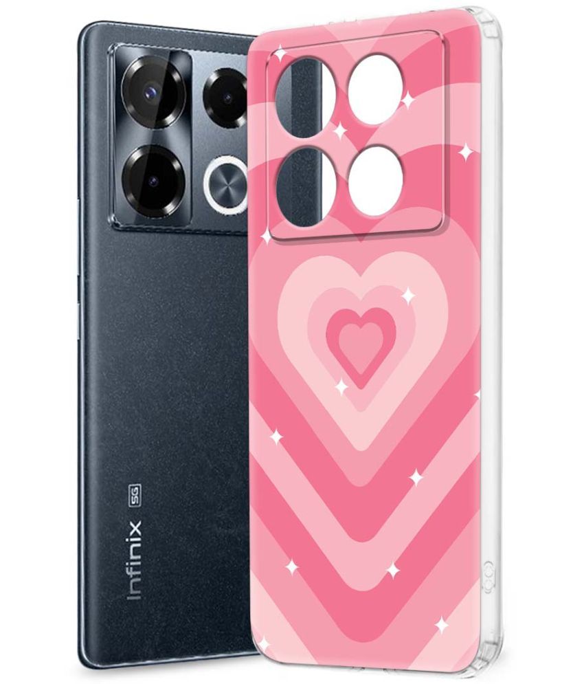     			Fashionury Multicolor Printed Back Cover Silicon Compatible For Infinix Note 40 pro plus 5G ( Pack of 1 )