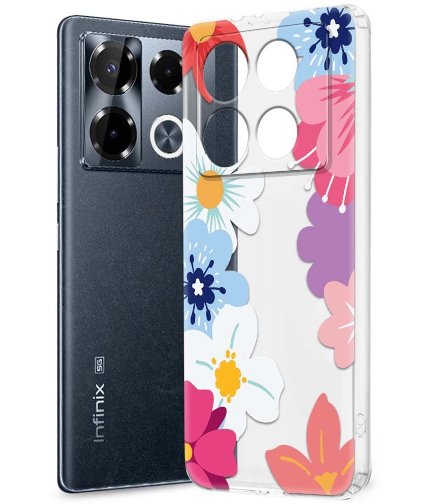     			Fashionury Multicolor Printed Back Cover Silicon Compatible For Infinix Note 40 pro plus 5G ( Pack of 1 )