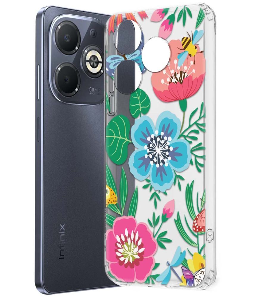     			Fashionury Multicolor Printed Back Cover Silicon Compatible For Infinix Smart 8 Plus ( Pack of 1 )