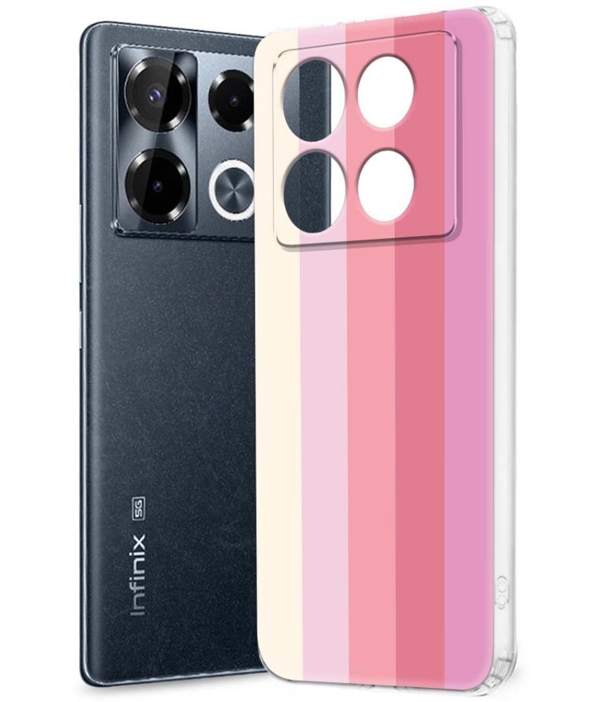     			Fashionury Multicolor Printed Back Cover Silicon Compatible For Infinix Note 40 pro plus 5G ( Pack of 1 )