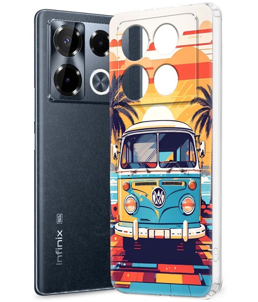     			Fashionury Multicolor Printed Back Cover Silicon Compatible For Infinix Note 40 pro plus 5G ( Pack of 1 )