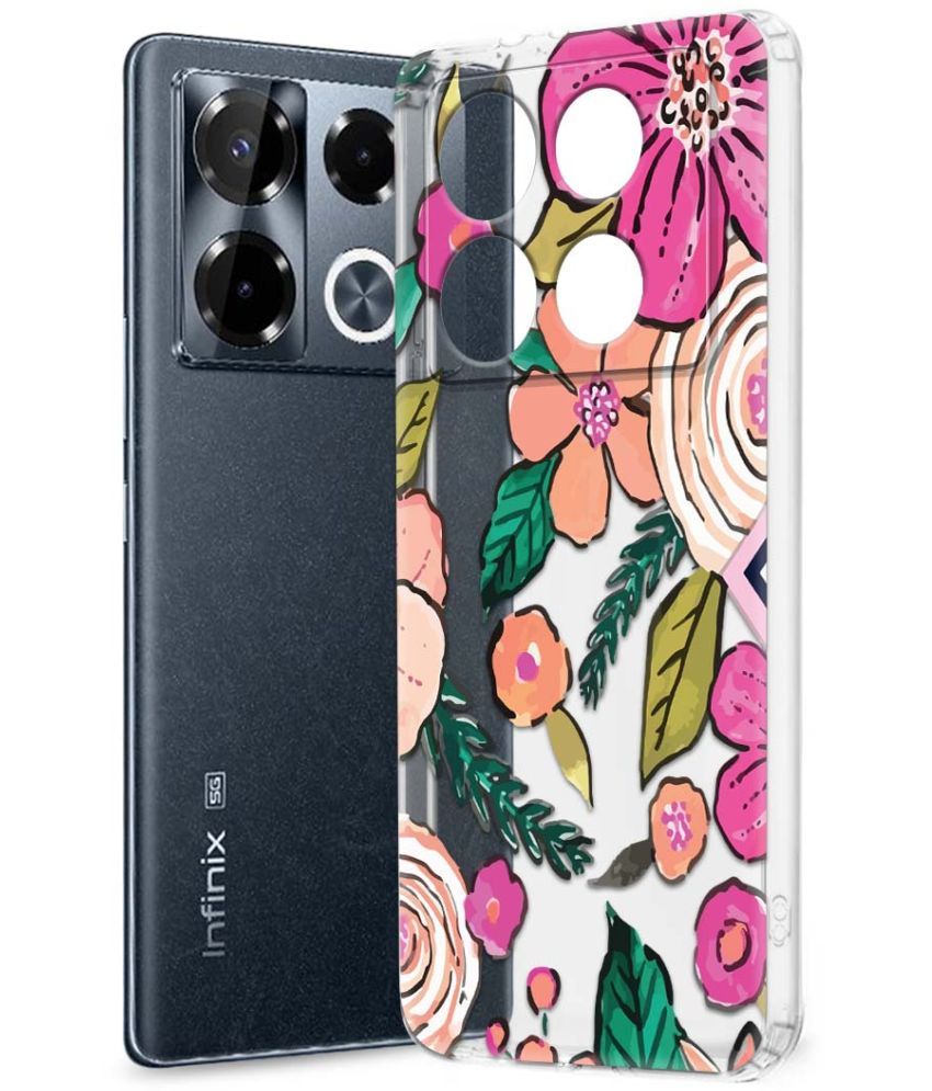     			Fashionury Multicolor Printed Back Cover Silicon Compatible For Infinix Note 40 pro plus 5G ( Pack of 1 )