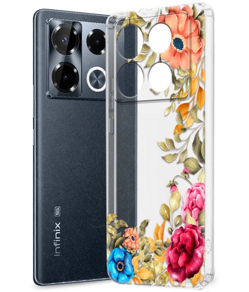     			Fashionury Multicolor Printed Back Cover Silicon Compatible For Infinix Note 40 pro plus 5G ( Pack of 1 )