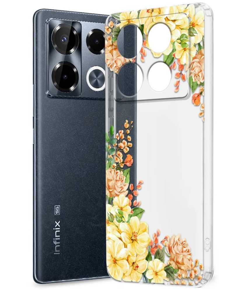     			Fashionury Multicolor Printed Back Cover Silicon Compatible For Infinix Note 40 pro plus 5G ( Pack of 1 )