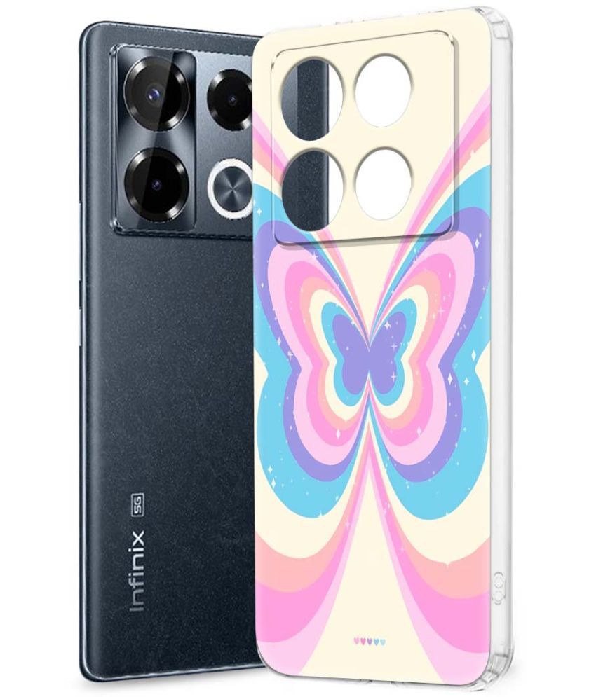     			Fashionury Multicolor Printed Back Cover Silicon Compatible For Infinix Note 40 pro plus 5G ( Pack of 1 )