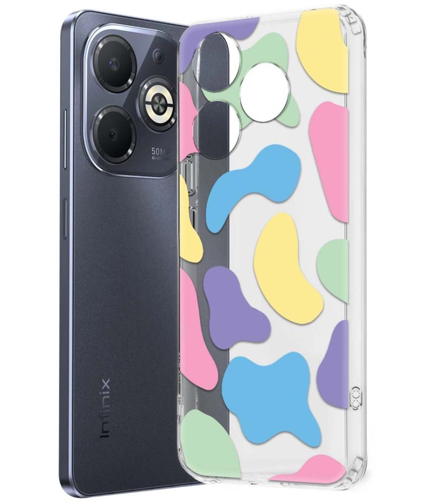     			Fashionury Multicolor Printed Back Cover Silicon Compatible For Infinix Smart 8 Plus ( Pack of 1 )