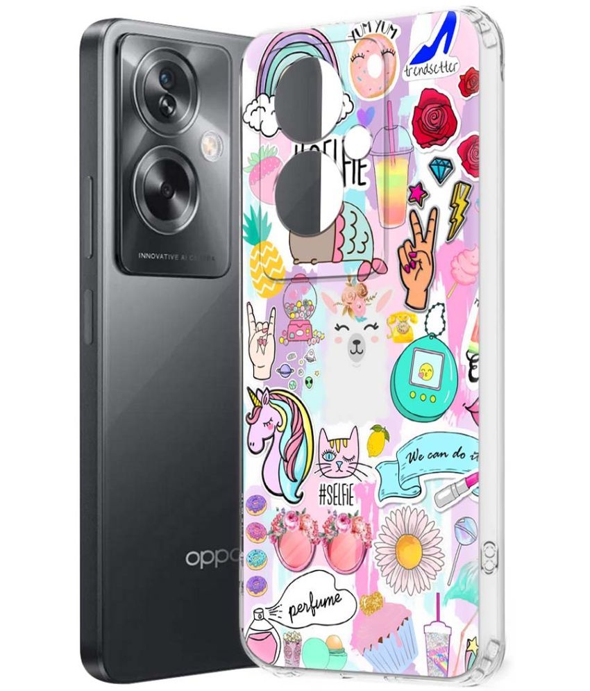     			Fashionury Multicolor Printed Back Cover Silicon Compatible For Oppo A79 ( Pack of 1 )