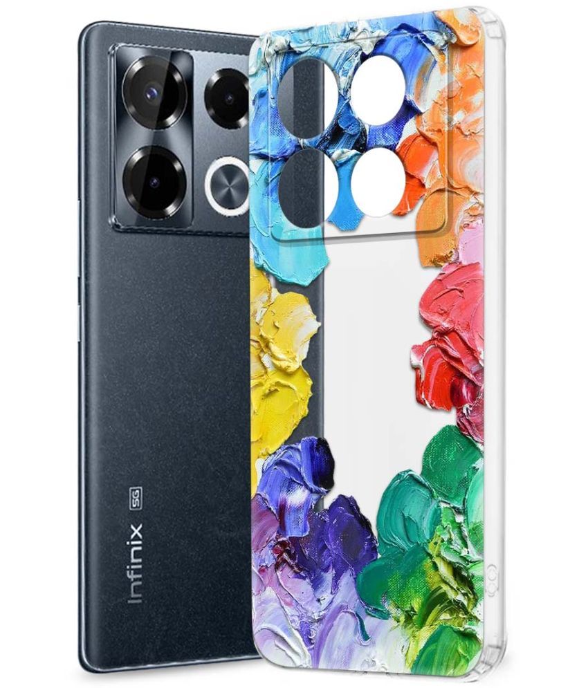     			Fashionury Multicolor Printed Back Cover Silicon Compatible For Infinix Note 40 pro plus 5G ( Pack of 1 )