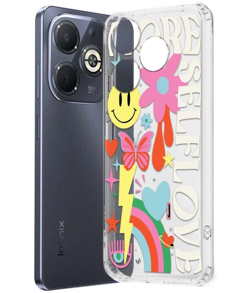     			Fashionury Multicolor Printed Back Cover Silicon Compatible For Infinix Smart 8 Plus ( Pack of 1 )