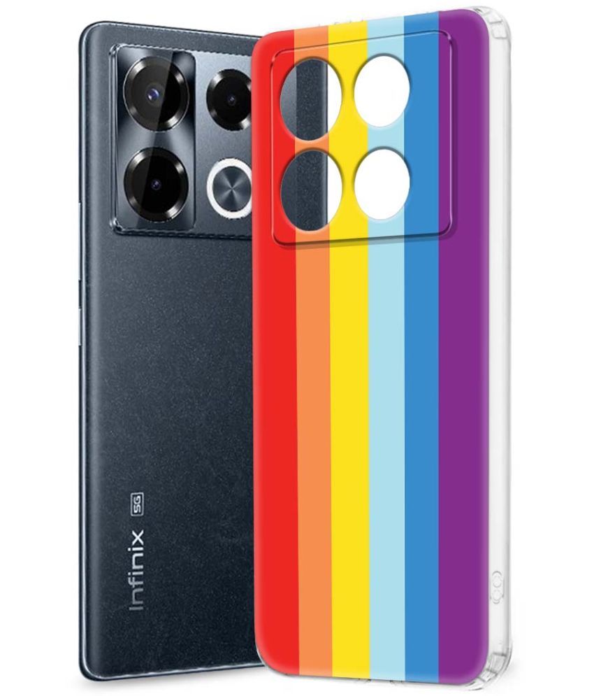     			Fashionury Multicolor Printed Back Cover Silicon Compatible For Infinix Note 40 pro plus 5G ( Pack of 1 )